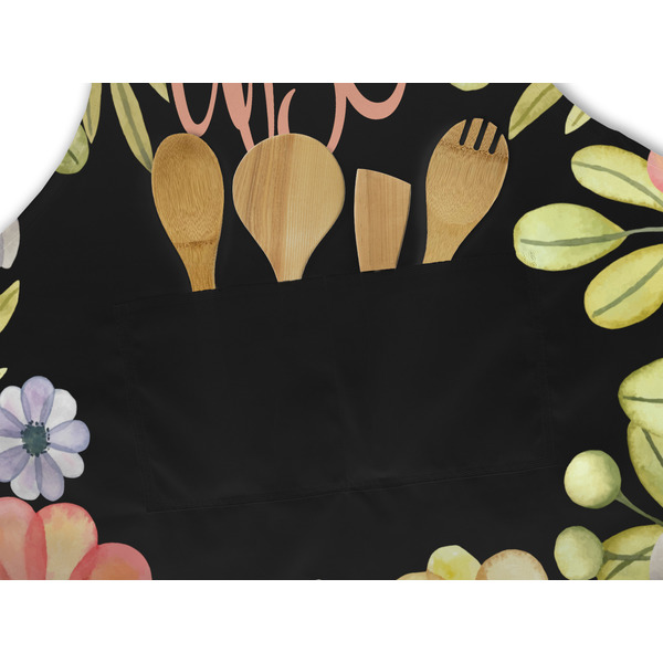 Boho Floral Apron - Pocket Detail with Props
