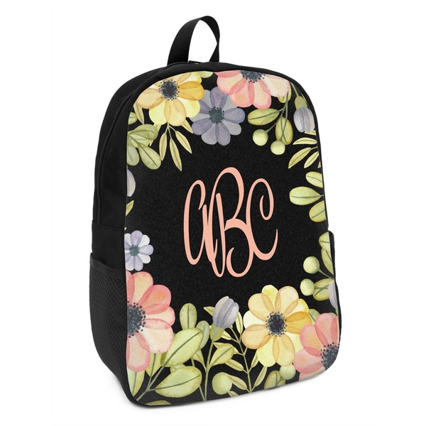 Custom Boho Floral Kids Backpack (Personalized)