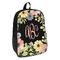 Boho Floral Backpack - angled view