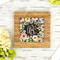 Boho Floral Bamboo Trivet with 6" Tile - LIFESTYLE