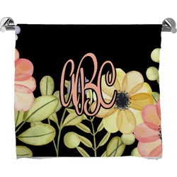 Boho Floral Bath Towel (Personalized)