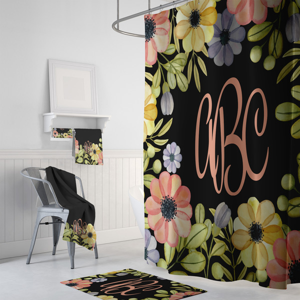 Boho Floral Bath Towel Sets - 3-piece - In Context