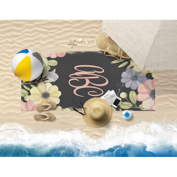 Boho Floral Beach Towel Lifestyle