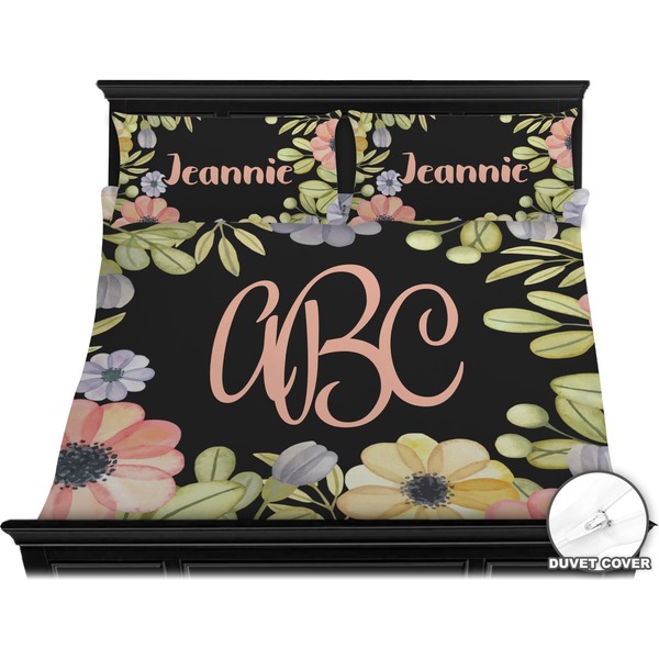 Boho Floral Bedding Set (King) - Duvet