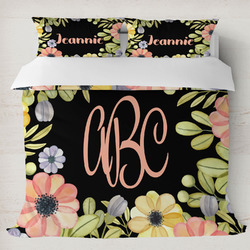 Boho Floral Duvet Cover Set - King (Personalized)