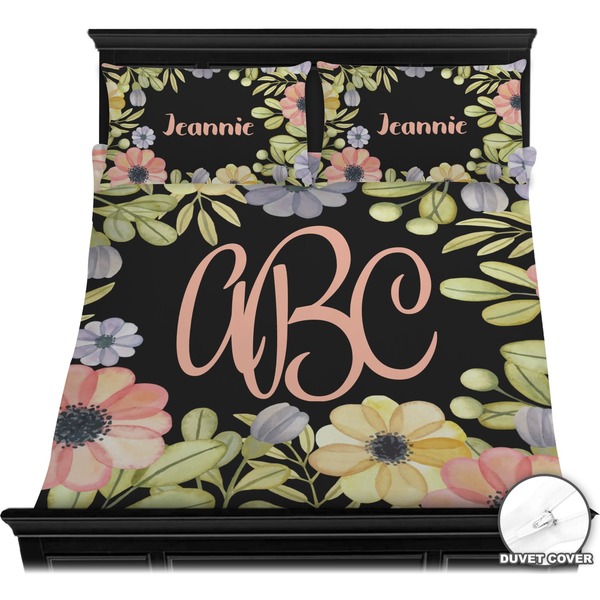 Boho Floral Bedding Set (Queen) - Duvet