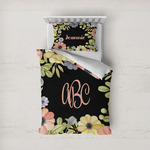 Boho Floral Duvet Cover Set - Twin (Personalized)