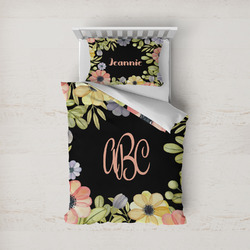 Boho Floral Duvet Cover Set - Twin (Personalized)