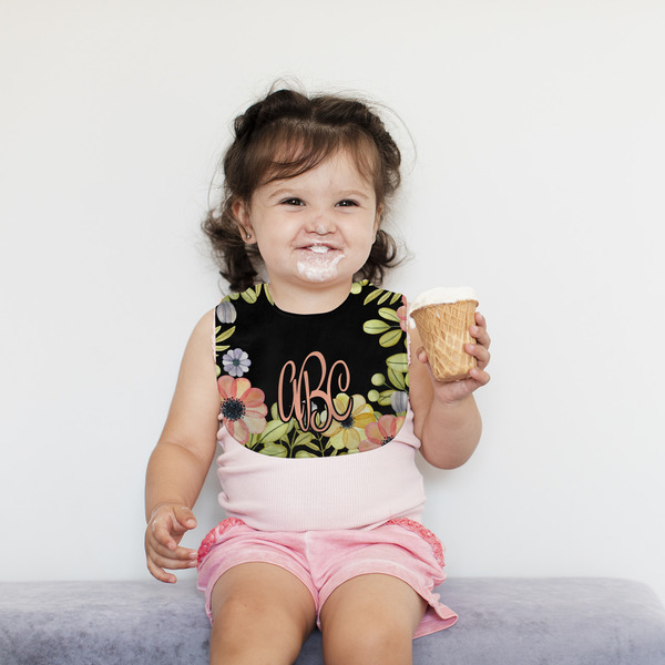 Boho Floral Bib Lifestyle Girl