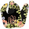 Boho Floral Baby Bib w/ Monogram