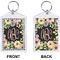 Boho Floral Bling Keychain (Front + Back)