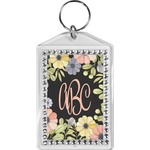 Boho Floral Bling Keychain (Personalized)