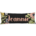 Boho Floral Body Pillow Case (Personalized)