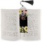 Boho Floral Bookmark with tassel - In book