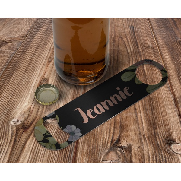Boho Floral Bottle Opener - In Use