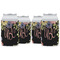 Boho Floral Can Cooler (12 oz) - Set of 4 w/ Monogram