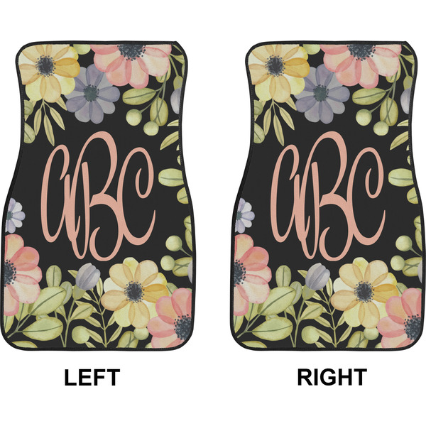 Boho Floral Car Mat Front - Approval