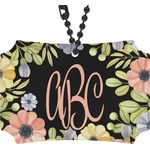 Boho Floral Rear View Mirror Ornament (Personalized)