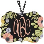Boho Floral Rear View Mirror Charm (Personalized)