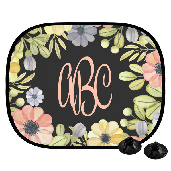 Custom Boho Floral Car Side Window Sun Shade (Personalized)