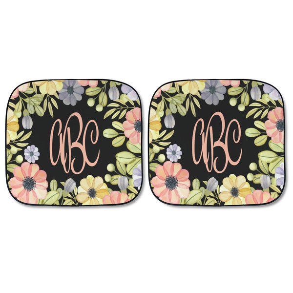 Boho Floral Car Sun Shades - FRONT