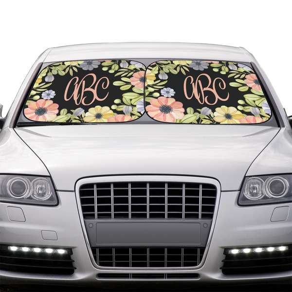 Boho Floral Car Sun Shades - IN CONTEXT