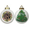 Boho Floral Ceramic Christmas Ornament - X-Mas Tree (APPROVAL)