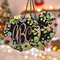 Boho Floral Ceramic Ornament w/ Monogram