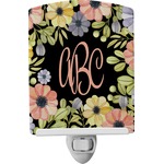 Boho Floral Ceramic Night Light (Personalized)