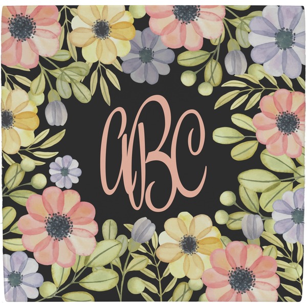 Custom Boho Floral Ceramic Tile Hot Pad (Personalized)