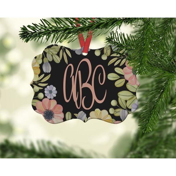 Boho Floral Christmas Ornament (On Tree)