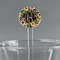 Boho Floral 5.5" Round Plastic Stir Sticks - Clear (Personalized)