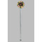 Boho Floral Clear Plastic 7" Stir Stick - Round - Single Stick