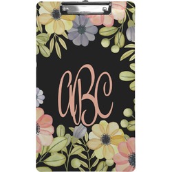 Boho Floral Clipboard (Legal Size) (Personalized)