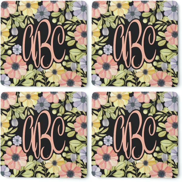 Boho Floral Coaster Rubber Back - Apvl