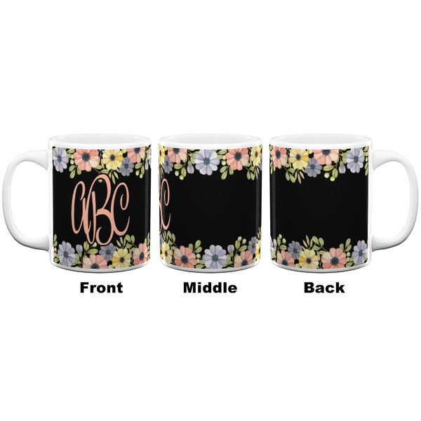 Boho Floral Coffee Mug - 11 oz - White APPROVAL