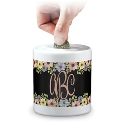 Boho Floral Coin Bank (Personalized)