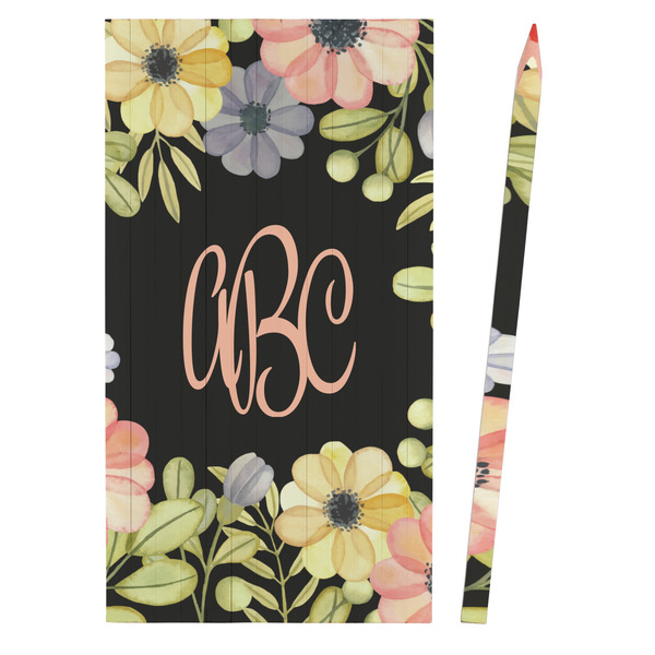 Boho Floral Colored Pencils - Front View