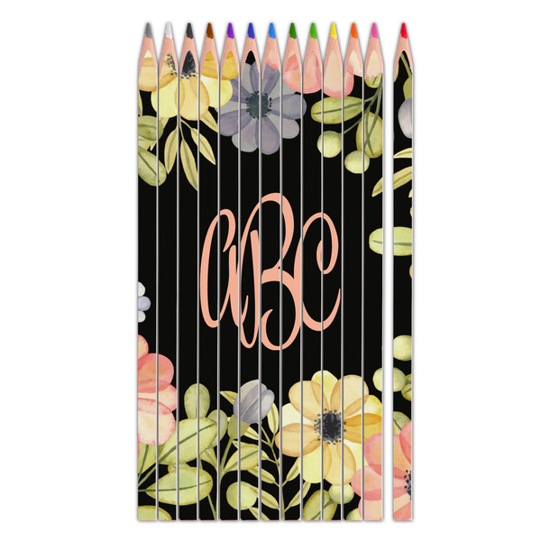 Custom Boho Floral Colored Pencils (Personalized)