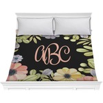 Boho Floral Comforter - King (Personalized)