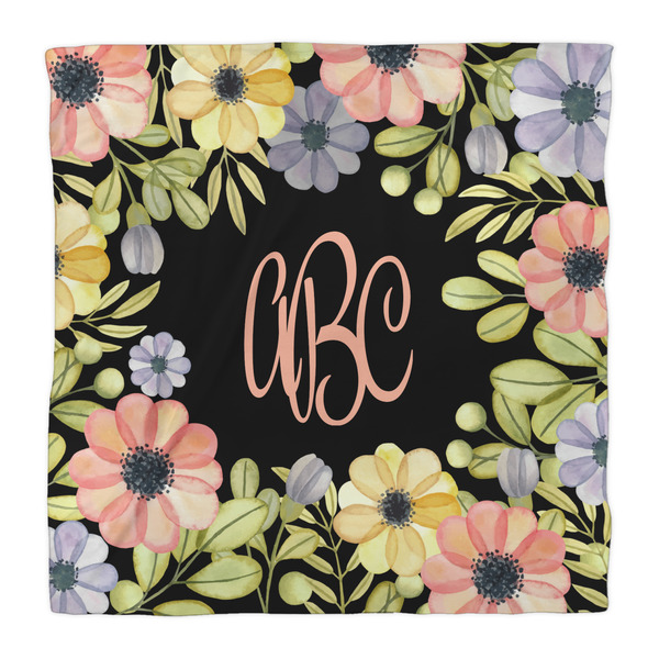 Boho Floral Comforter - Queen - Front