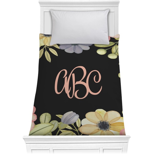 Custom Boho Floral Comforter - Twin XL (Personalized)