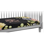 Boho Floral Crib Fitted Sheet (Personalized)