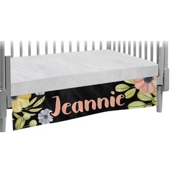 Boho Floral Crib Skirt (Personalized)