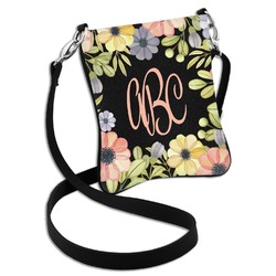 Boho Floral Cross Body Bag - 2 Sizes (Personalized)