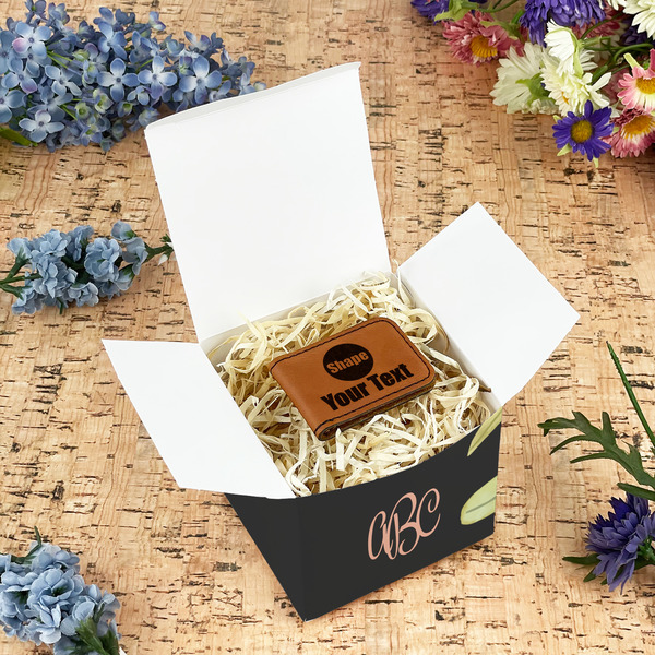 Boho Floral Cubic Gift Box - In Context