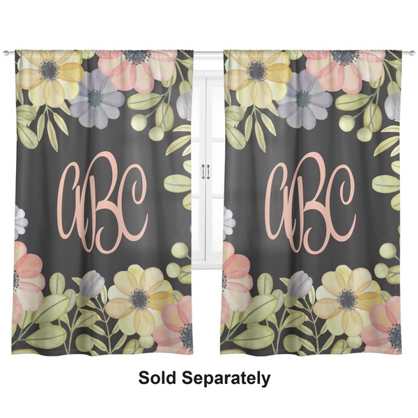 Custom Boho Floral Curtain Panel - Custom Size (Personalized)