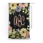Boho Floral Curtain Panel - Custom Size (Personalized)