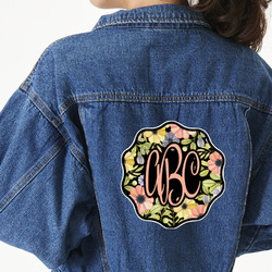 Boho Floral Large Custom Shape Patch - 2XL (Personalized)