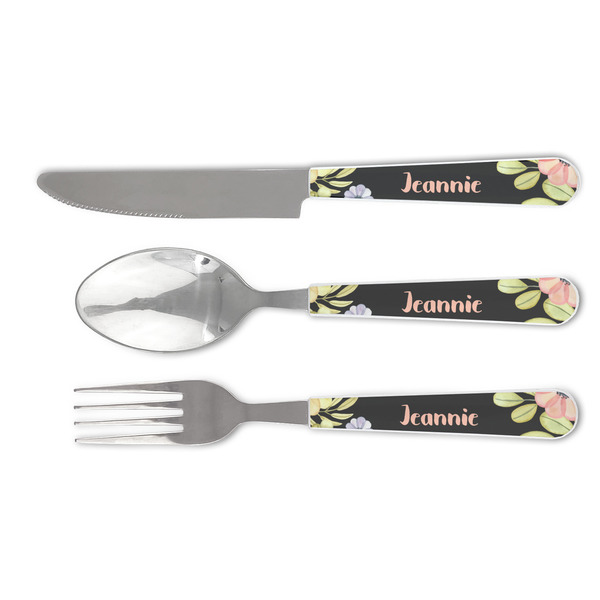 Custom Boho Floral Cutlery Set (Personalized)